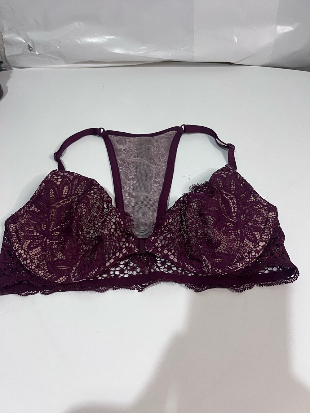Victoria's Secret Lace Bralette in Deep Plum